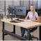 Fellowes Monitor Arm, Dual, Freestanding, 35"x11"x19-1/2", BK FEL8043701 - alternate 7